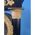 Orologio Impero in bronzo dorato e legno ebanizzato