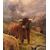 R. Watson (British, fine XIX sec.) - Mandria di Highlanders al pascolo.