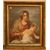 Pastello su cartone francese del 1800 raffigurante Maternità 