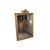 Grande specchiera francese dorata foglia oro del 1800 stile Luigi XVI con cimasa 