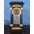 Orologio Impero in bronzo dorato e legno ebanizzato