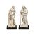 Coppia di sculture in marmo bianco - Allegoria dell’Estate e dell’Inverno. Italia, inizi XVII secolo.
