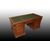 Scrivania ministeriale francese del 1800 in legno di mogano con cassetti
