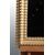 Coppia di specchiere rettangolari in legno dorato foglia oro del 1800