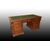 Scrivania ministeriale francese del 1800 in legno di mogano con cassetti