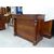 Cassettone Impero in noce massello con biglie piano in noce 1820 Francia