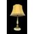 Lampada in ottone con fusto rastremato e base in alabastro.