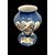 Vaso in maiolica con decoro a medaglioni con figure orientali.Felice Clerici.Milano.