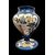 Vaso in maiolica con decoro a medaglioni con figure orientali.Felice Clerici.Milano.