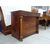 Cassettone Impero in noce massello con biglie piano in noce 1820 Francia