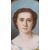 DIPINTO PASTELLO OVALE CON GIOVANE DONNA META’ XIX SECOLO 