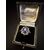 Anello  Iin  Platino  con  Zaffiro  e  Diamanti  