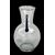 Vaso globulare in vetro trasparente  con molature rocaille e dettagli in argento .S.A.L.I.R.Murano.