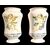 Coppia di albarelli in maiolica decorati con angeli.Gesualdo Fuina.Castelli d’Abruzzo.