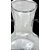 Vaso globulare in vetro trasparente  con molature rocaille e dettagli in argento .S.A.L.I.R.Murano.