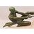 ANTICHE SCULTURE IN ANTIMONIO, MAX LE VERRIER, GUERRIERO, ART DECO, SCULTORE FRANCESE. (STAN92)