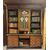 LIB161 - N. 3 librerie Decò simili con profili laccati, misure cm L 217 x H 260 x P 40