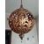 Lampadario in metallo ramato diam. 48 cm.