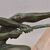 ANTICHE SCULTURE IN ANTIMONIO, MAX LE VERRIER, GUERRIERO, ART DECO, SCULTORE FRANCESE. (STAN92)
