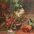 QUADRI ANTICHI, ART DECO, NATURA MORTA CON FIORI DI CRISANTEMI, OLIO SU TELA, XX SECOLO. (QF653)