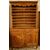 Antica credenza piattaia francese Provenzale del 1800 doppio corpo in ciliegio