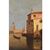 DIPINTI ANTICHI, QUADRI VEDUTA DI VENEZIA E GONDOLA, PITTURA AD OLIO SU TELA, XX SECOLO. (QPVE652)