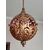 Lampadario in metallo ramato diam. 48 cm.