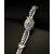 Bracciale -  orologio  a  scomparsa  in  Platino  con  Diamante  a  goccia  da  0.70  ct.