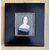 Miniatura olio su osso raffigurante figura femminile.