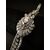 Bracciale -  orologio  a  scomparsa  in  Platino  con  Diamante  a  goccia  da  0.70  ct.