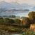 Pittore inglese (datato 1873) - Paesaggio montano con lago.