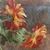 QUADRI ANTICHI, ART DECO, NATURA MORTA CON FIORI DI CRISANTEMI, OLIO SU TELA, XX SECOLO. (QF653)