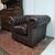 Poltrona chesterfield club marrone nuova inglese originale 