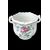 Vaso cache-pot in maiolica con decoro alla rosa.Strasburgo.