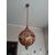 Lampadario in metallo ramato diam. 48 cm.