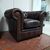 Poltrona chesterfield club marrone nuova inglese originale 