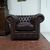 Poltrona chesterfield club marrone nuova inglese originale 