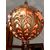 Lampadario in metallo ramato diam. 48 cm.