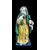 Scultura in maiolica raffigurante filosofo con pergamena.Manifattura Chigi.San Quirico d’Orcia.