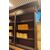 LIB161 - N. 3 librerie Decò simili con profili laccati, misure cm L 217 x H 260 x P 40