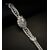 Bracciale -  orologio  a  scomparsa  in  Platino  con  Diamante  a  goccia  da  0.70  ct.