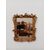 Specchiera dorata con foglie e tralci - specchio - cornice barocca - fine 800