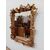 Specchiera dorata con foglie e tralci - specchio - cornice barocca - fine 800