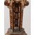 Candeliere da terra in legno dorato-candelabro barocco-fine '800-lampada