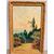 Antico dipinto olio su tavoletta Napoli, Vesuvio 1947, Gallotti, mis 58x37 cm