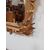 Specchiera dorata con foglie e tralci - specchio - cornice barocca - fine 800