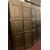 PTS888 - N. 4 porte in noce con losanghe, epoca '700, mis. cm L 106/99/91 x H 221/222/230/226