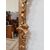 Specchiera dorata con foglie e tralci - specchio - cornice barocca - fine 800