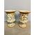 Coppia di vasi in maiolica dipinta metà '900 manifattura Firenze MTC h 24cm