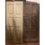 PTS888 - N. 4 porte in noce con losanghe, epoca '700, mis. cm L 106/99/91 x H 221/222/230/226